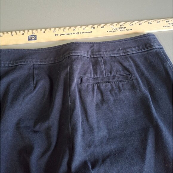 Chaps Womens Bootcut Pants Navy Blue 10P Straight Leg Preppy Classiccore - Picture 4 of 7